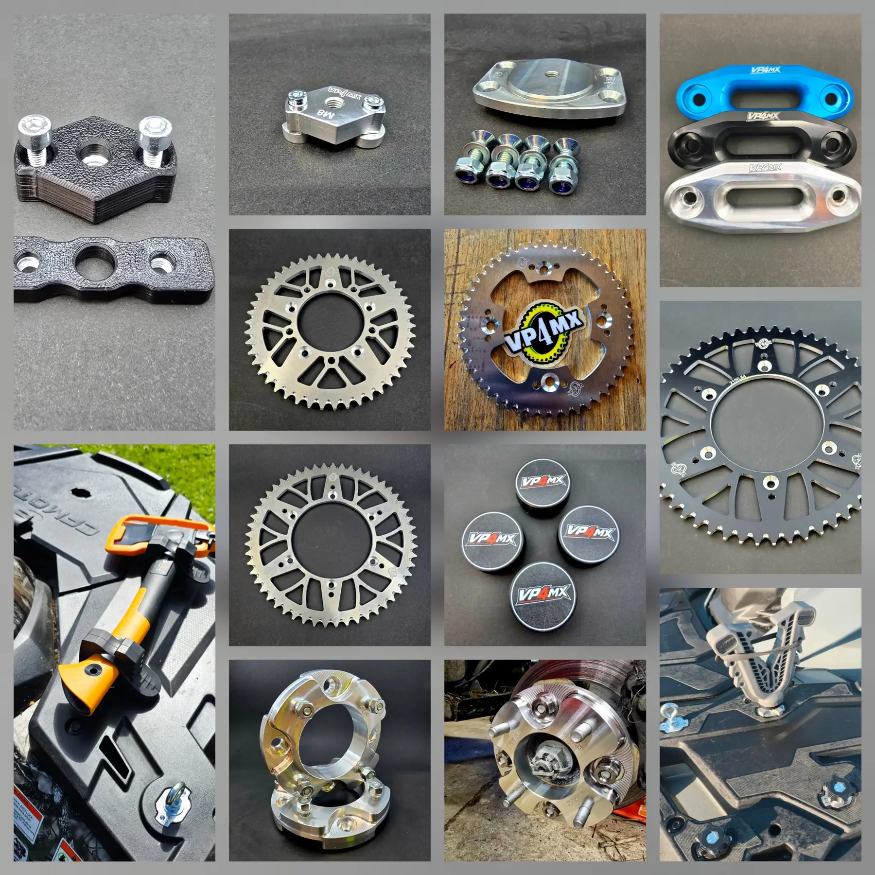 VP4MX aluminium sprockets made by TaggoTech
